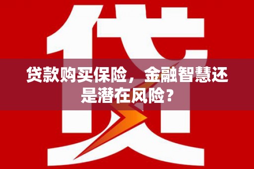 青神贷款购买保险，金融智慧还是潜在风险？