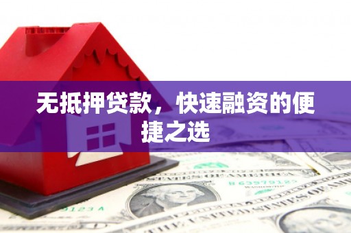 南开无抵押贷款，快速融资的便捷之选