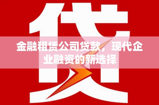 金华金融租赁公司贷款，现代企业融资的新选择