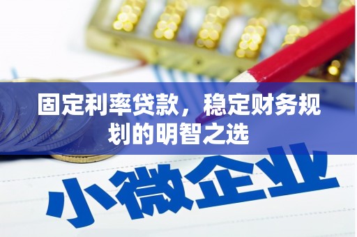 埔心固定利率贷款，稳定财务规划的明智之选