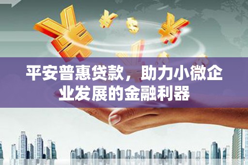 金湾平安普惠贷款，助力小微企业发展的金融利器