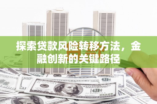 沐川探索贷款风险转移方法，金融创新的关键路径