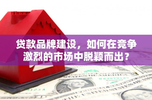 芒市贷款品牌建设，如何在竞争激烈的市场中脱颖而出？
